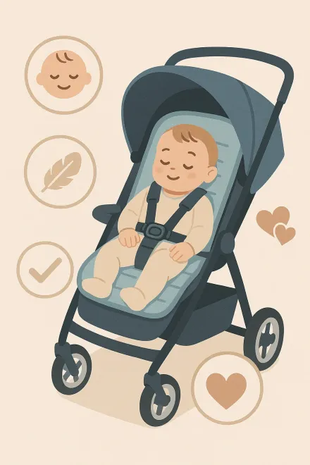 Beneficios de la colchoneta en el carrito del bebé