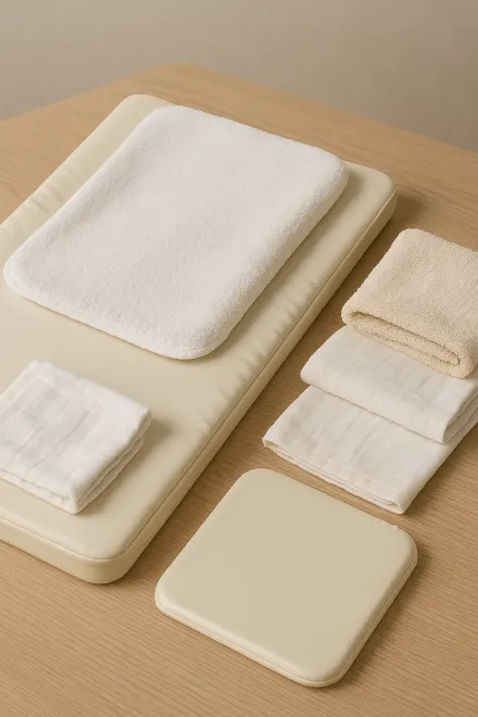 Recommended materials for baby changing mats