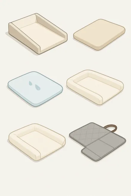 Types of baby changing mats