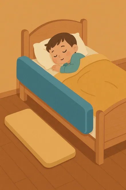 Ventajas de usar colchoneta quitamiedos en cama infantil