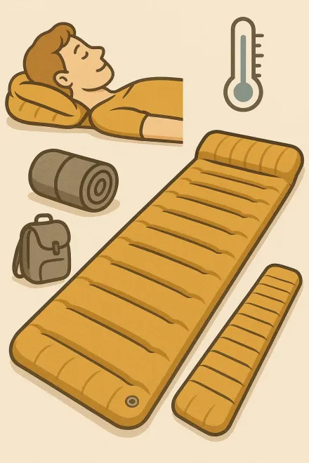 Maintaining an inflatable camping mattress