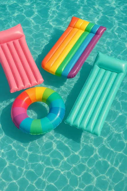 Classic rectangular pool lounger