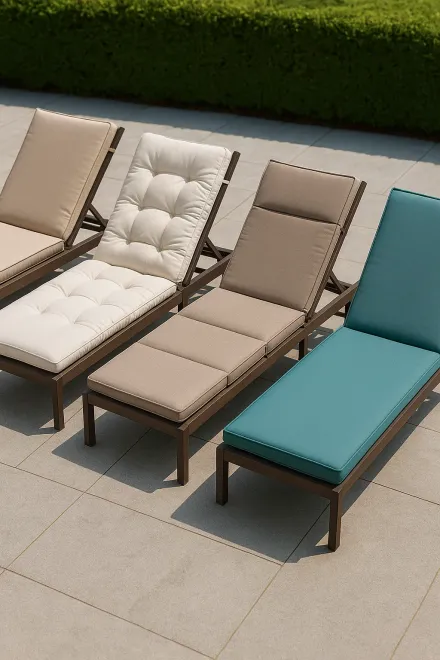 Types of sun lounger cushions