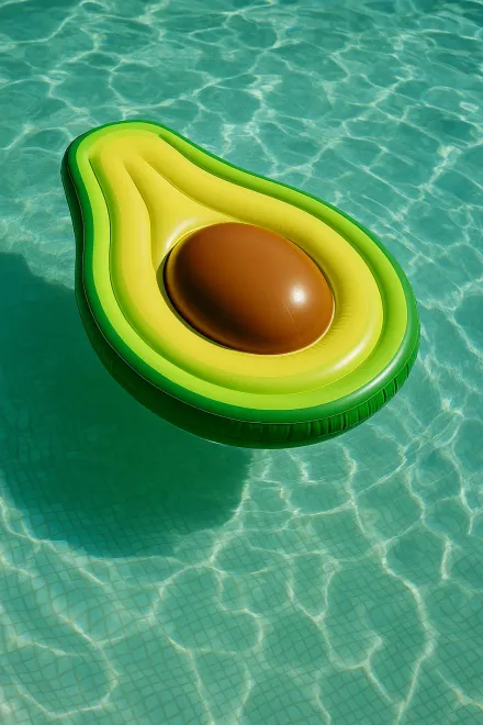 Ventajas de la colchoneta de aguacate para piscina