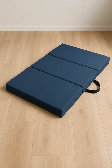 Folding mat for exercise and rest