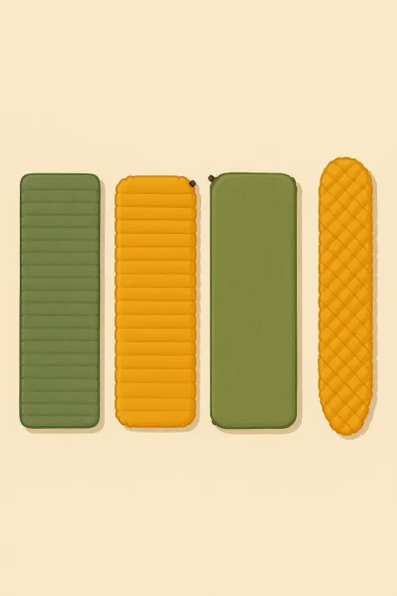 Diferentes tipos de colchonetas para camping