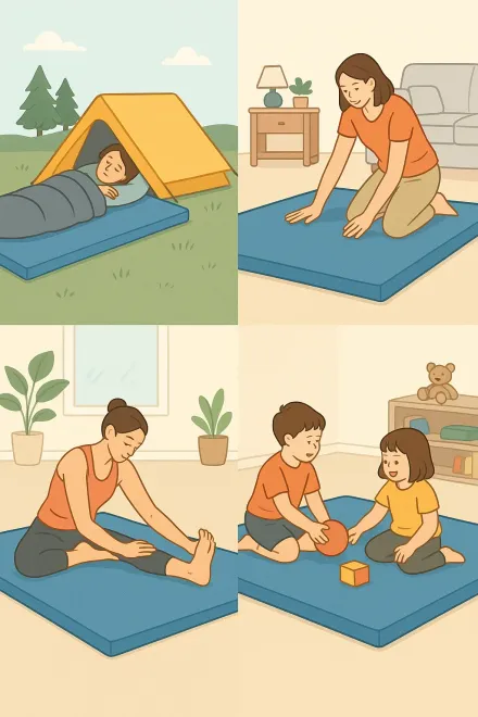 Common uses of a large mat